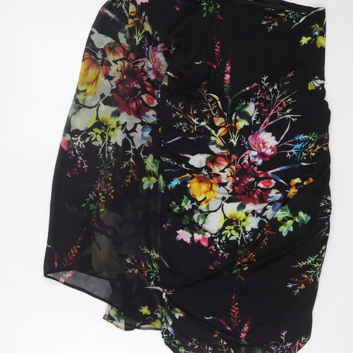 Star by Julien Macdonald Women’s Multicoloured Floral One Shoulder Knee Length Dress Size 14