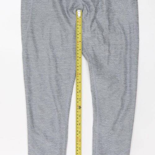 MP Women's Grey High Waist Ankle Leggings Size S Stretch Fit