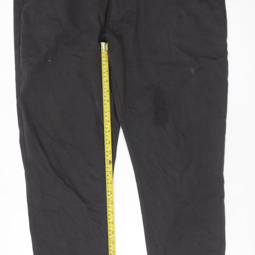 Dunnes Stores Men's Black Tapered Trousers Waist 42in Leg 29in