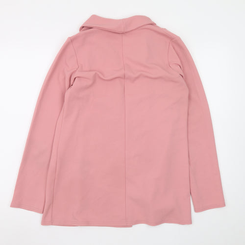 PrettyLittleThing Women’s Pink Double-Breasted Shawl Collar Blazer UK 8