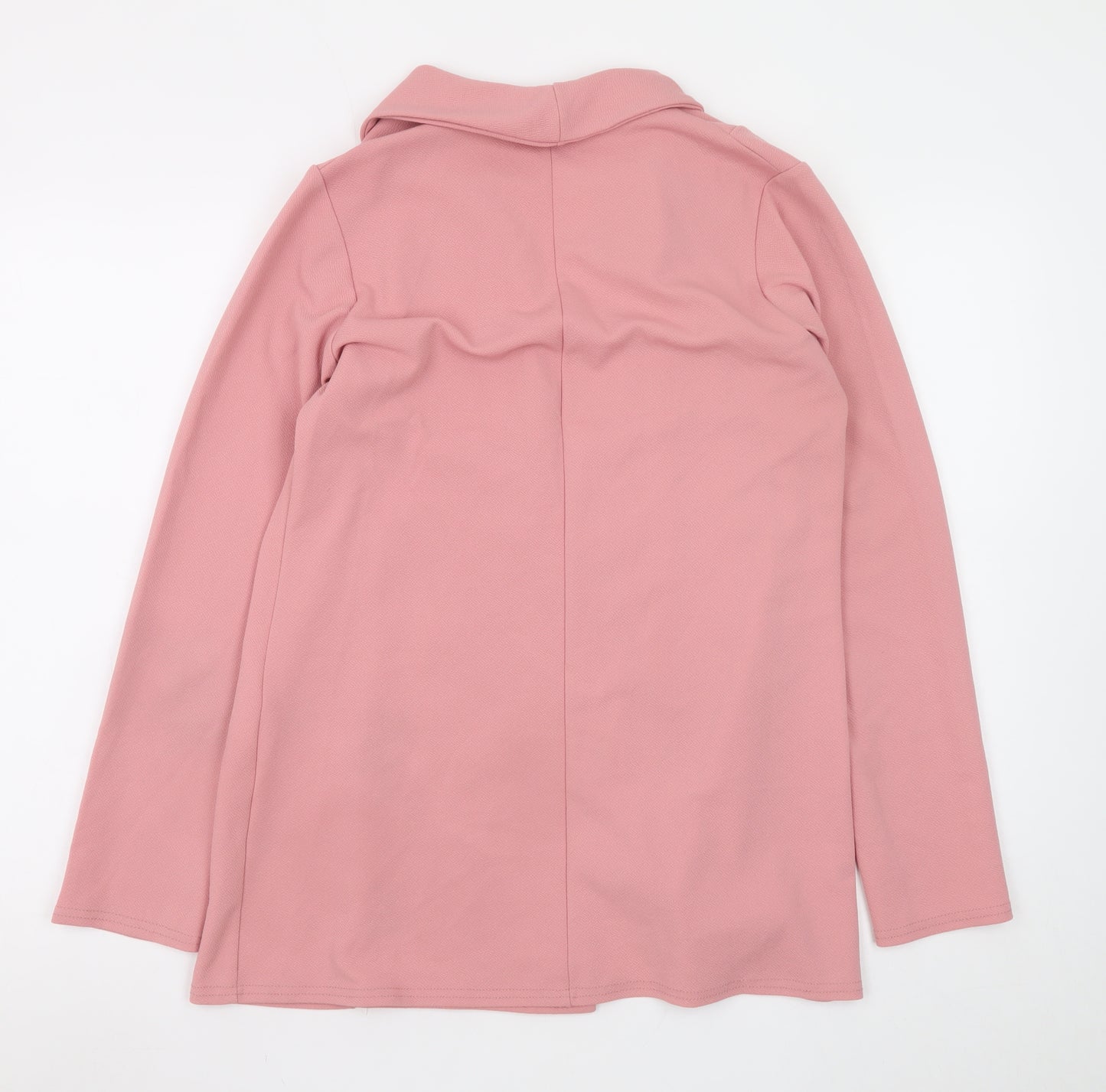 PrettyLittleThing Women’s Pink Double-Breasted Shawl Collar Blazer UK 8