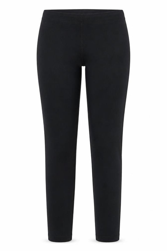 Nike Women's Black Mid-Rise Cotton Stretch Logo Leggings M