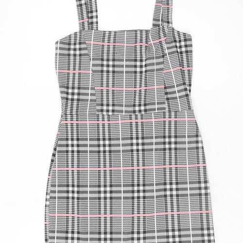 I Saw It First Women’s Multicoloured Check Pinafore Dress Size 8