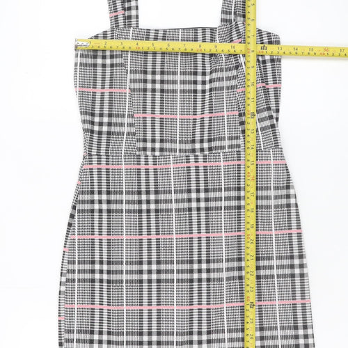I Saw It First Women’s Multicoloured Check Pinafore Dress Size 8