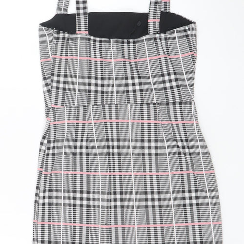 I Saw It First Women’s Multicoloured Check Pinafore Dress Size 8