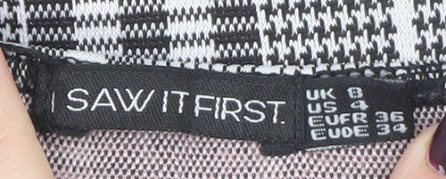 I Saw It First Women’s Multicoloured Check Pinafore Dress Size 8