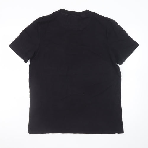 Lyle & Scott Men's Black Cotton Crew Neck Pocket T-Shirt Size L