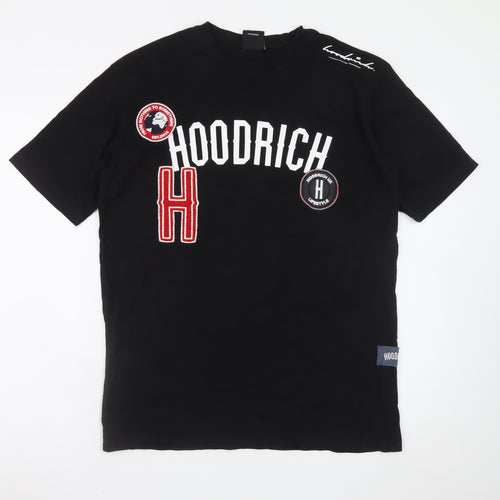 Hoodrich Men's Black Graphic Short Sleeve T-Shirt Size M