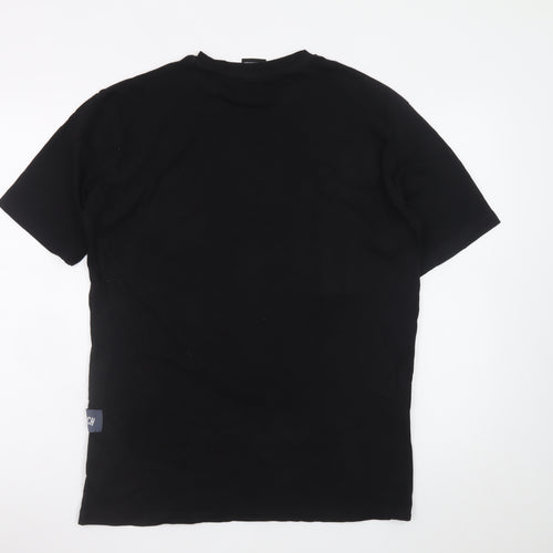 Hoodrich Men's Black Graphic Short Sleeve T-Shirt Size M