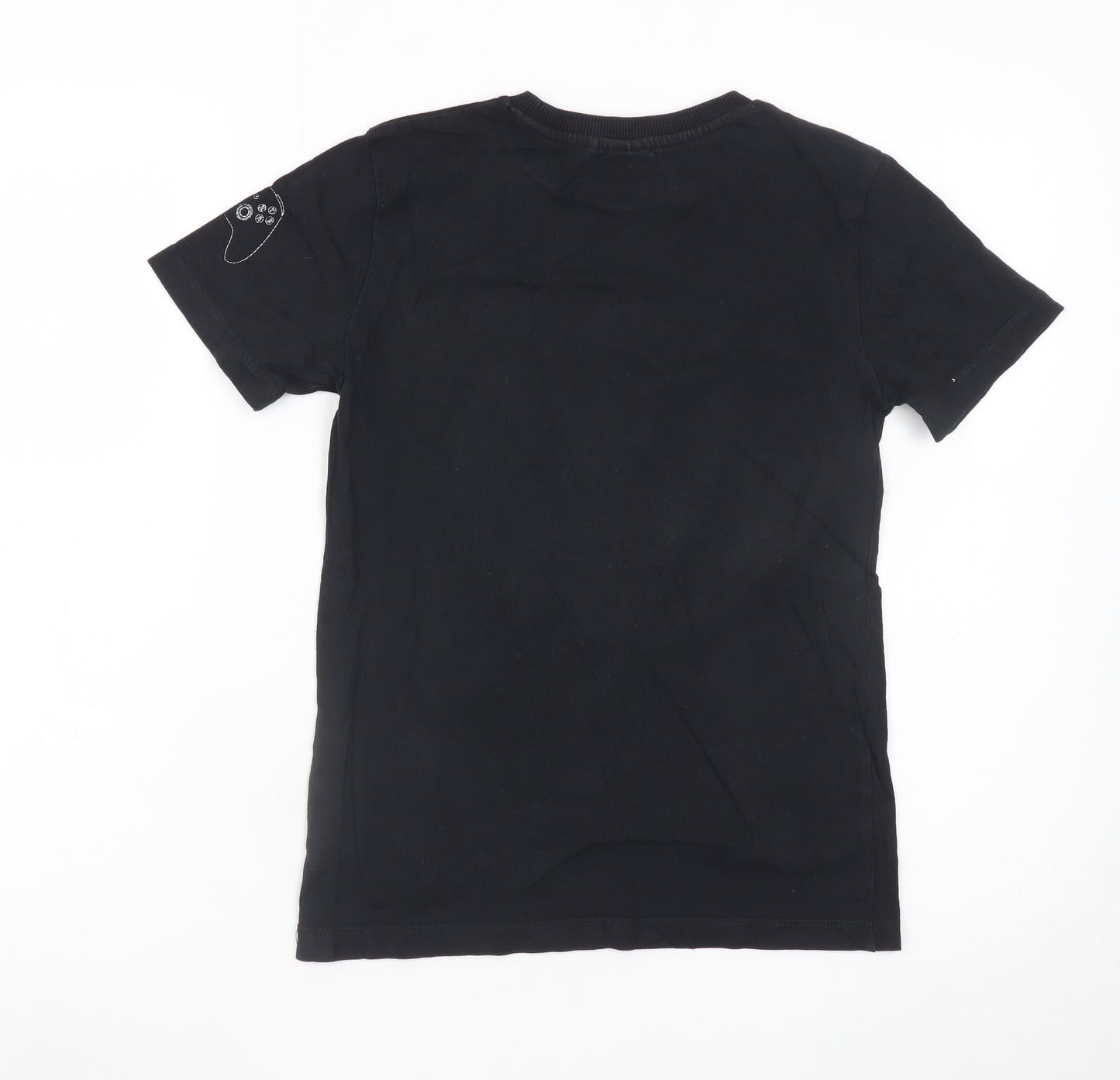 Next Boys Black Xbox Sequin Graphic Short Sleeve T-Shirt 9 Years