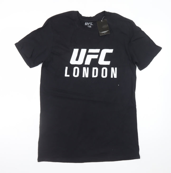 UFC Men Black M Graphic Sports T-Shirt Cotton London Fight Night
