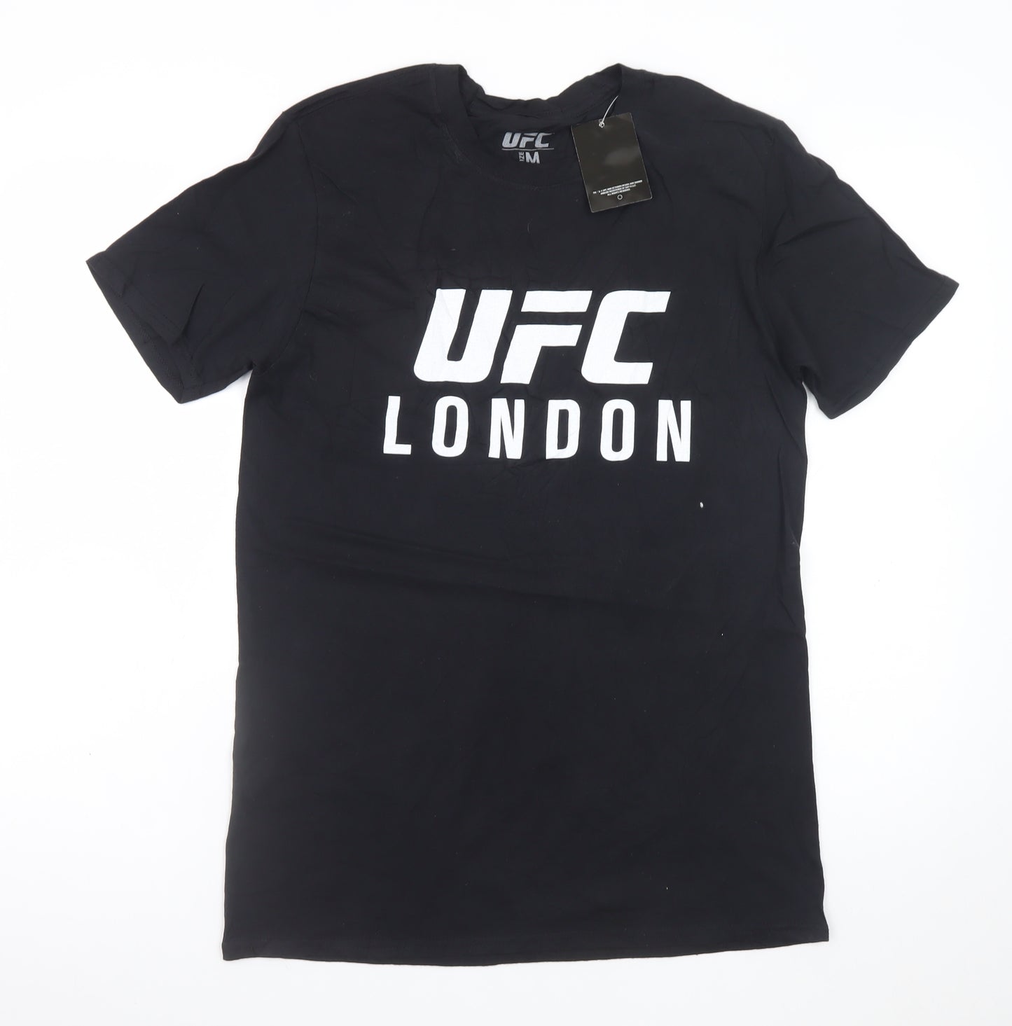 UFC Men Black M Graphic Sports T-Shirt Cotton London Fight Night