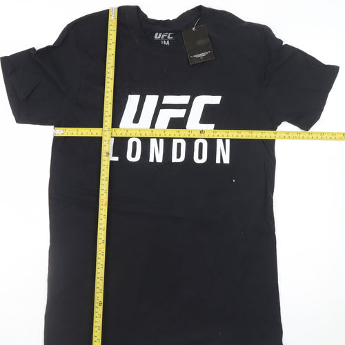 UFC Men Black M Graphic Sports T-Shirt Cotton London Fight Night
