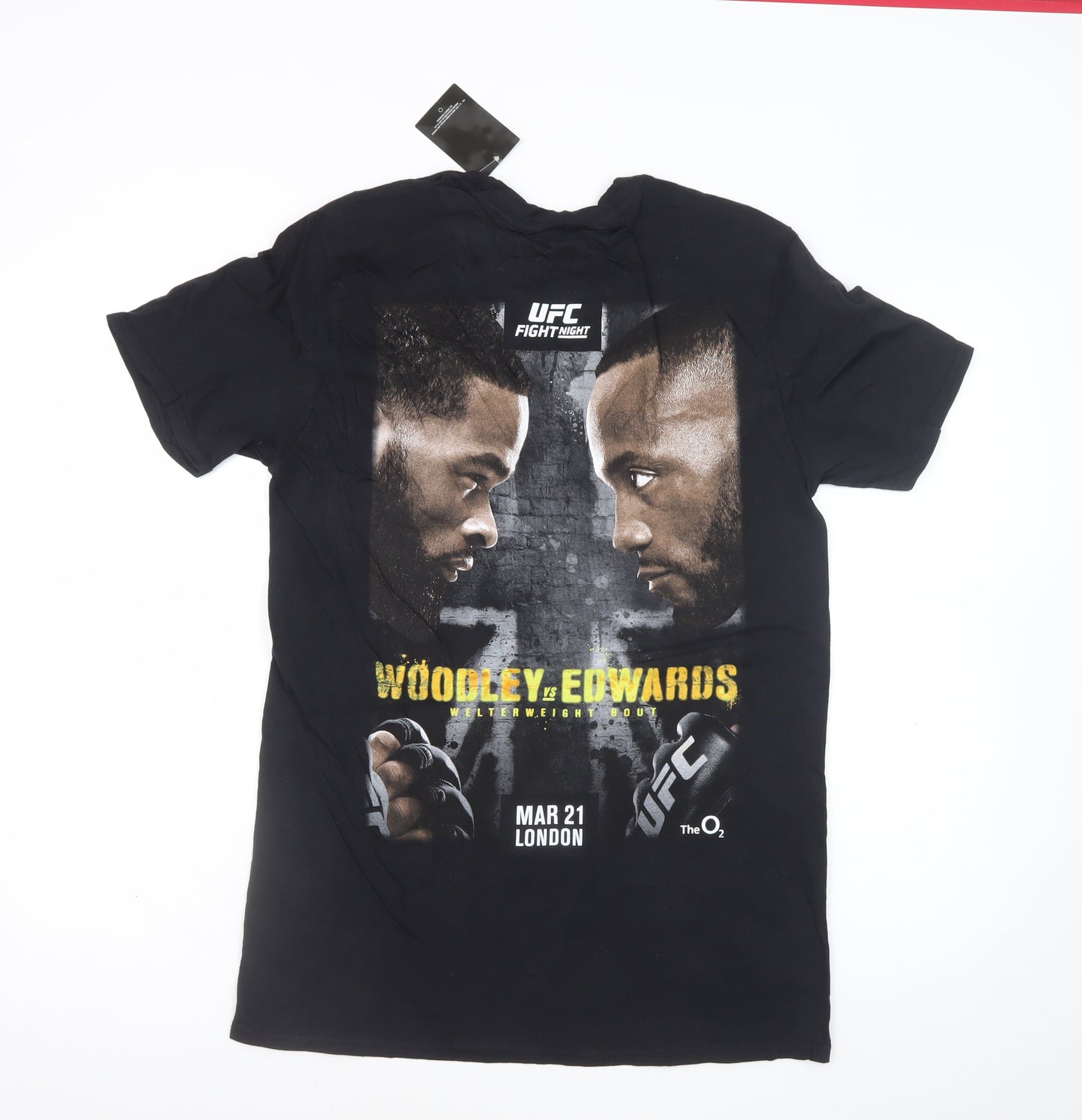 UFC Men Black M Graphic Sports T-Shirt Cotton London Fight Night