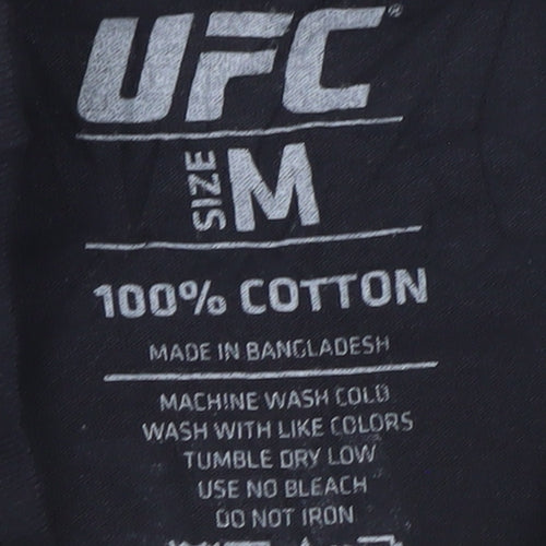 UFC Men Black M Graphic Sports T-Shirt Cotton London Fight Night