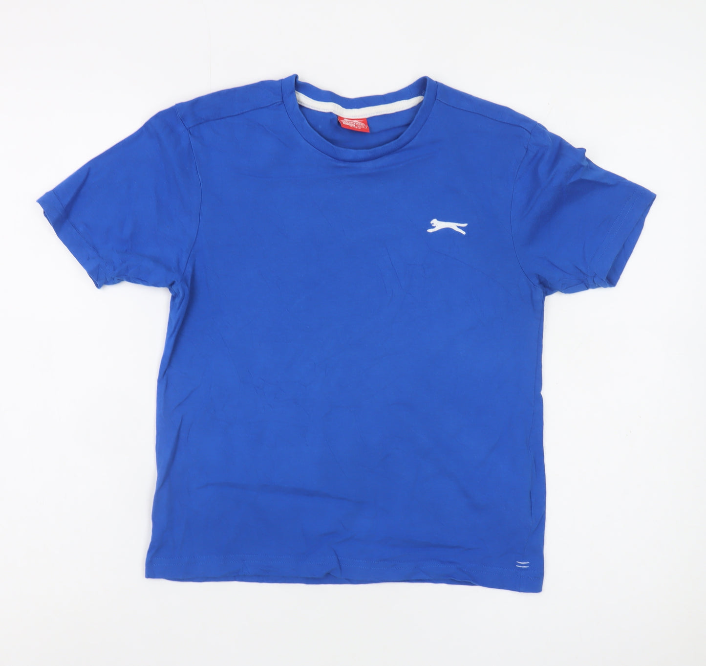 Slazenger Boys Blue Sports T-Shirt 13 Years Short Sleeve Crew Neck