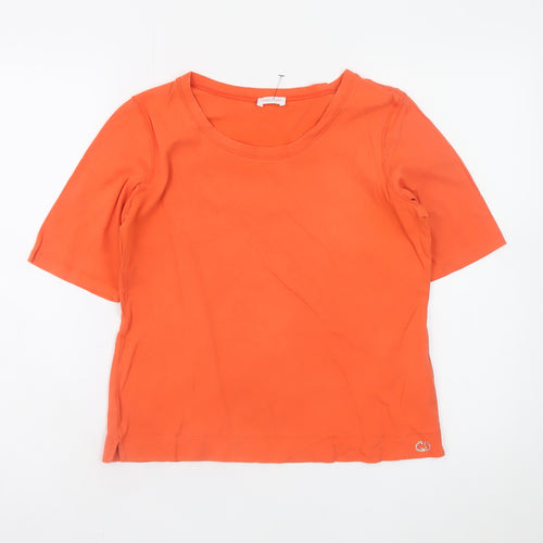 Gerry Weber Women’s Orange Cotton Jersey T-Shirt Size 10