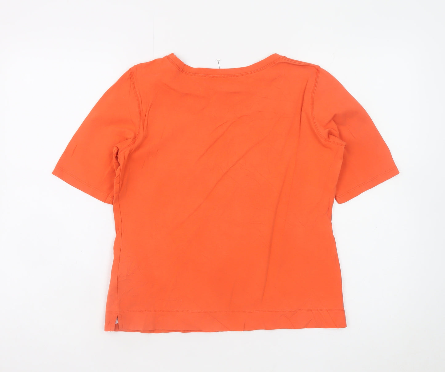 Gerry Weber Women’s Orange Cotton Jersey T-Shirt Size 10