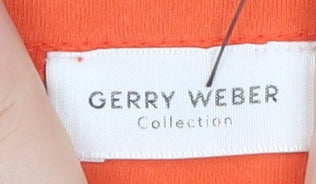 Gerry Weber Women’s Orange Cotton Jersey T-Shirt Size 10
