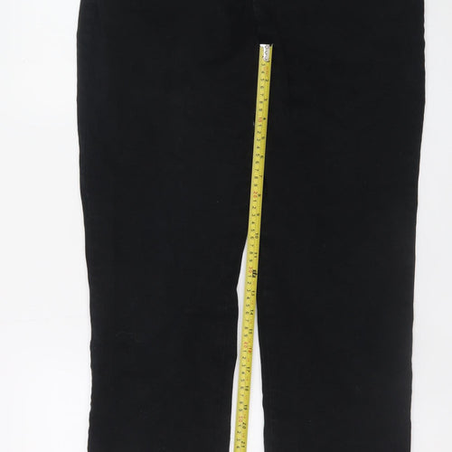 Gloria Vanderbilt Womens Black Straight Leg Jeans Size 10 Regular
