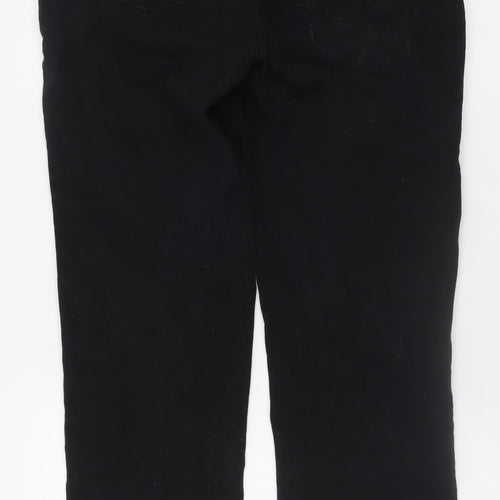 Gloria Vanderbilt Womens Black Straight Leg Jeans Size 10 Regular