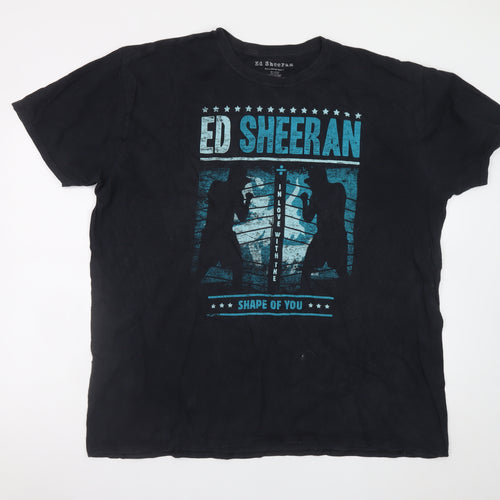 Primark Ed Sheeran Men's Black 2XL Graphic T-Shirt 2018 Shape of You