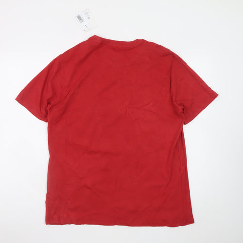 Volkswagen Men's Red Christmas Graphic T-Shirt Size L
