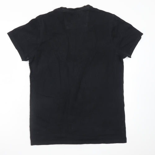 Ben Sherman Men's Black Graphic Car Print T-Shirt Medium