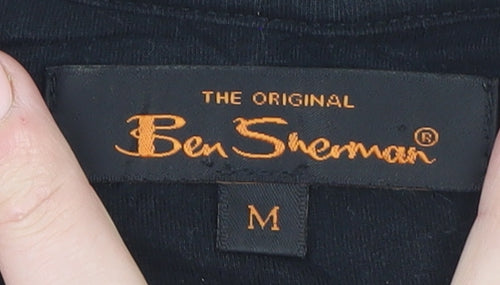 Ben Sherman Men's Black Graphic Car Print T-Shirt Medium
