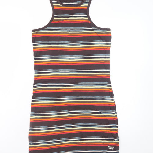 Superdry Women’s Multicoloured Striped Tank Dress Size 8