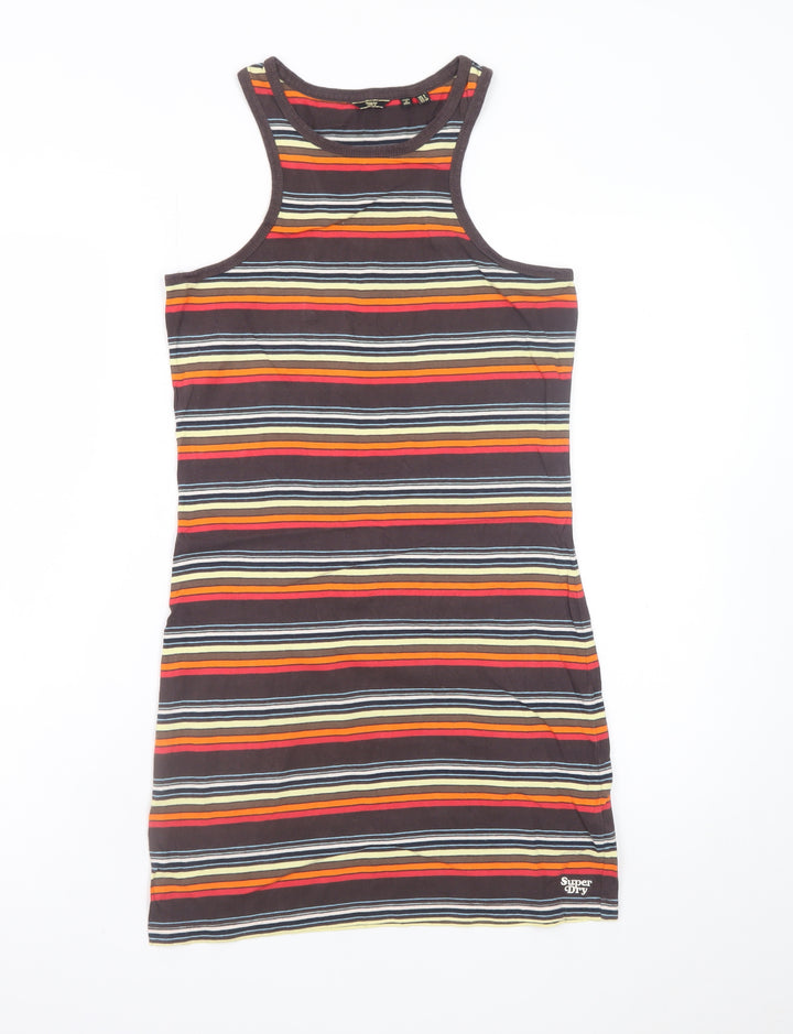Superdry Women’s Multicoloured Striped Tank Dress Size 8
