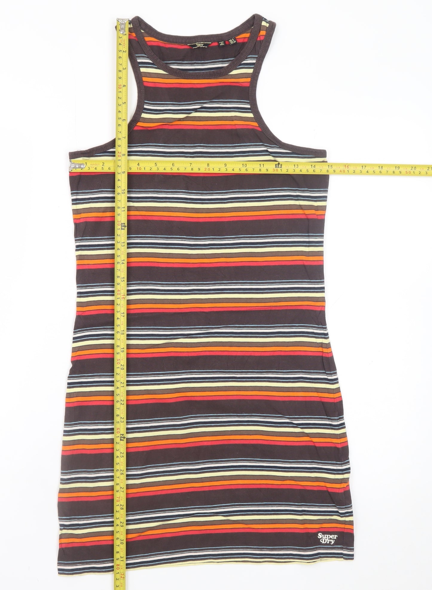 Superdry Women’s Multicoloured Striped Tank Dress Size 8