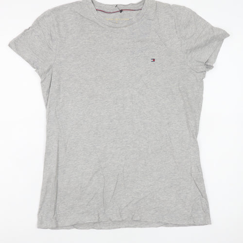 Tommy Hilfiger Men's Grey Cotton Jersey Crew Neck T-Shirt M
