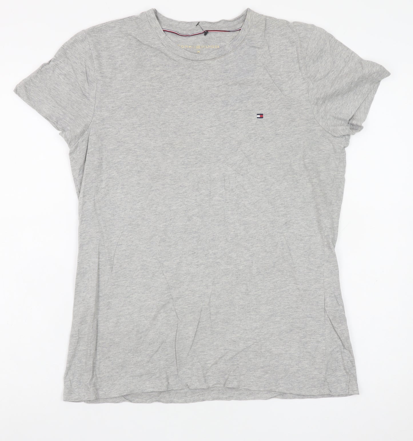 Tommy Hilfiger Men's Grey Cotton Jersey Crew Neck T-Shirt M