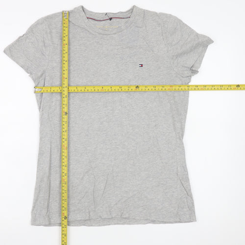Tommy Hilfiger Men's Grey Cotton Jersey Crew Neck T-Shirt M