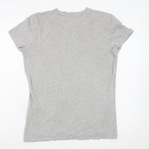 Tommy Hilfiger Men's Grey Cotton Jersey Crew Neck T-Shirt M