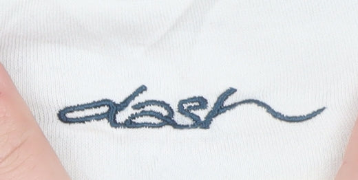 Dash Women's Blue Striped 3/4 Sleeve Cotton Stretch T-Shirt Size 16