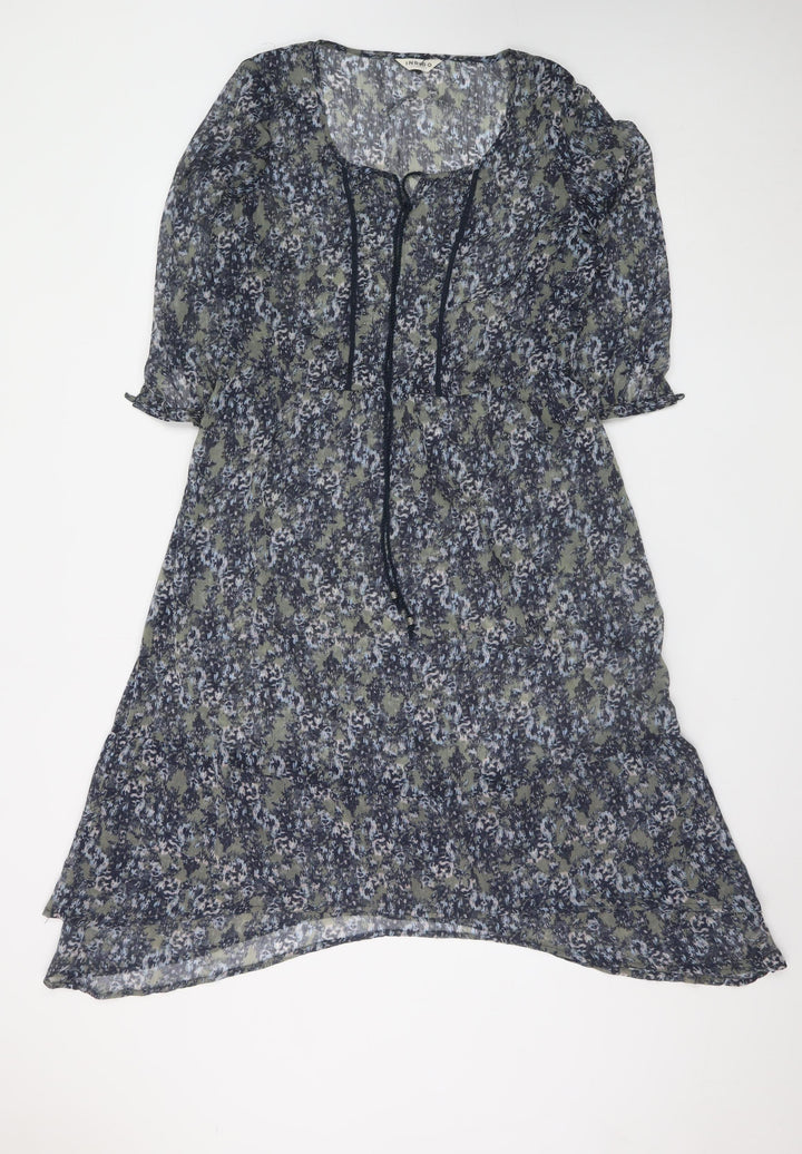 Marks and Spencer Women’s Multicoloured Floral A-Line Knee Length Dress Size 10