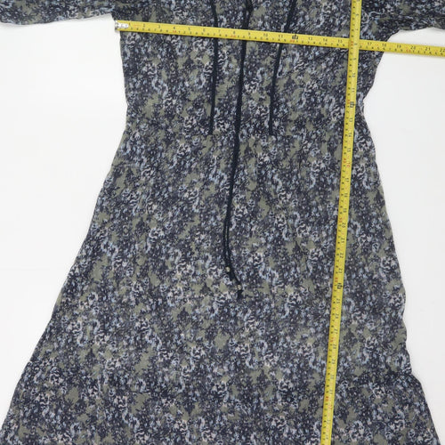 Marks and Spencer Women’s Multicoloured Floral A-Line Knee Length Dress Size 10