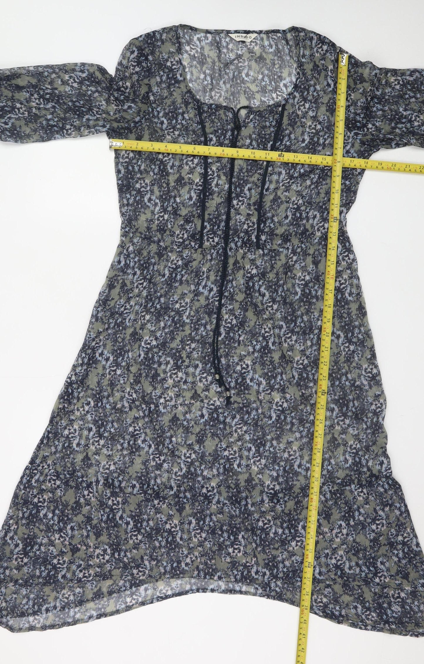 Marks and Spencer Women’s Multicoloured Floral A-Line Knee Length Dress Size 10