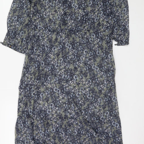 Marks and Spencer Women’s Multicoloured Floral A-Line Knee Length Dress Size 10