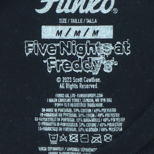 Funko Five Nights at Freddy's Foxy Black Men's M Graphic T-Shirt