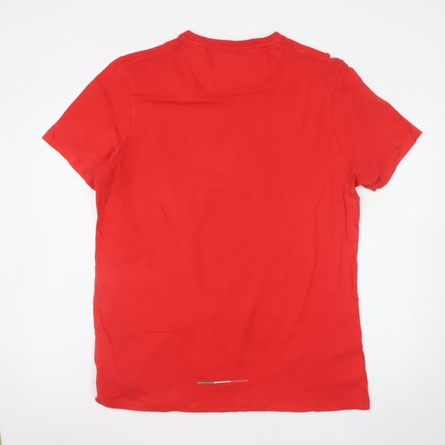 Ferrari Men’s Red Cotton Logo Evolution Graphic T-Shirt XL