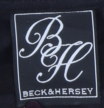 Beck & Hersey Men's Black XL Cotton Graphic Tiger T-Shirt