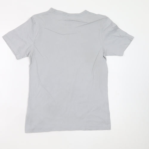 Jordan Boys Grey 12-13 Years Sports Graphic Cotton T-Shirt
