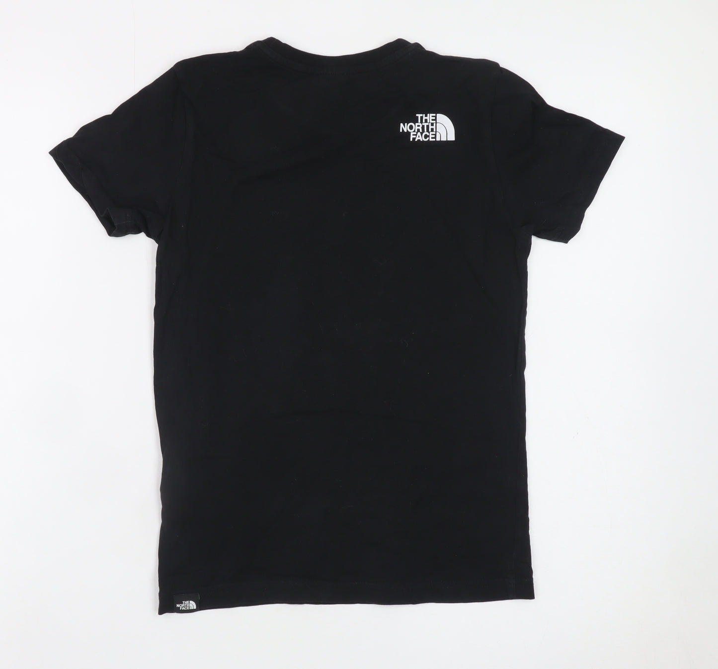 The North Face Boys Black Cotton Graphic T-Shirt L Youth Outdoor Casual