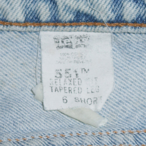 Levi's 551 Women's Light Blue Relaxed Fit High Rise Tapered Jeans Size 6