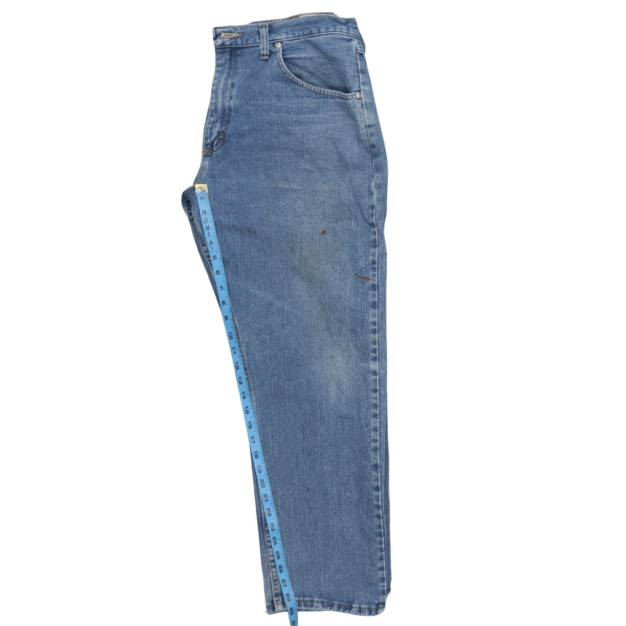 Wrangler Men Blue 36x30 Regular Fit Straight Denim Jeans