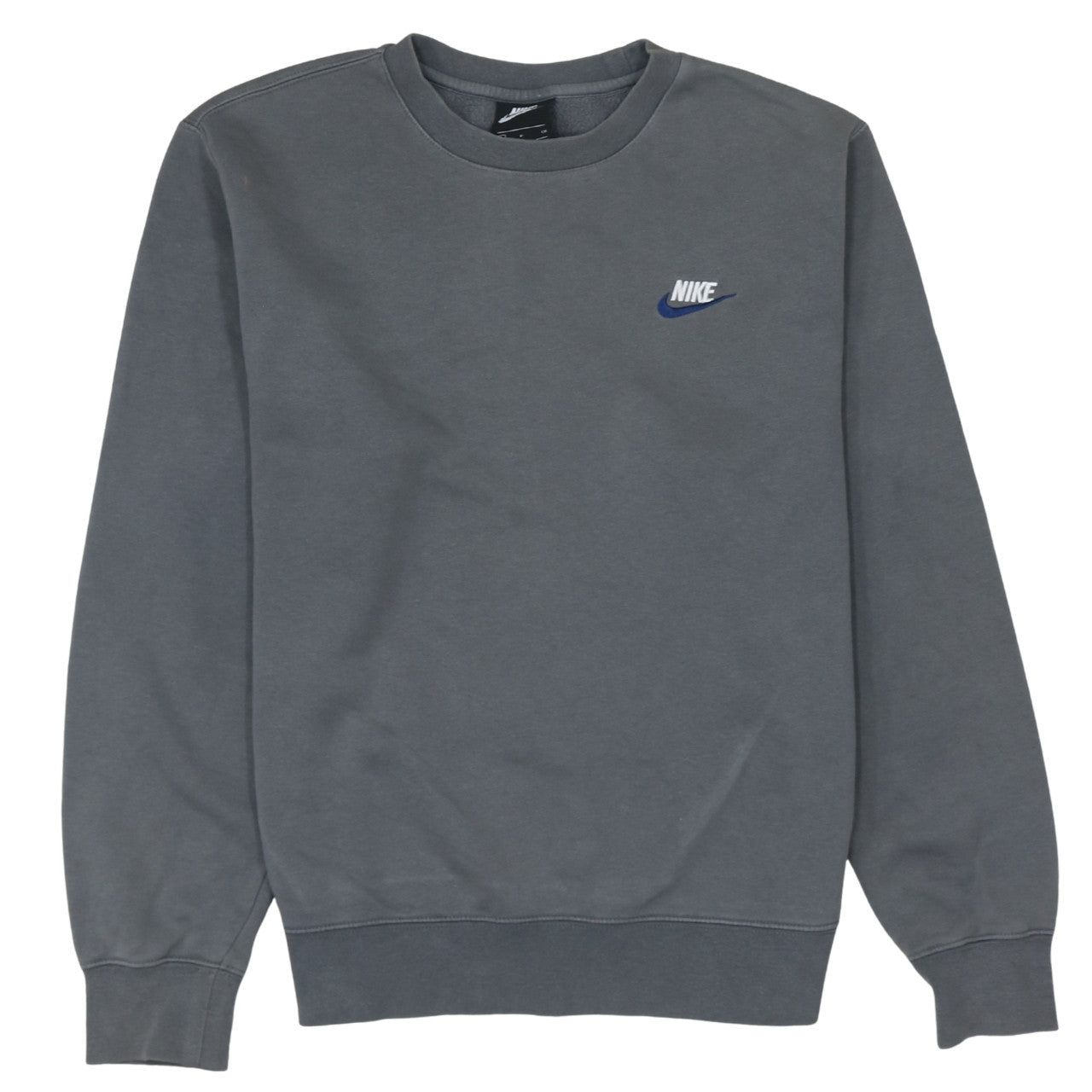 Nike Men's Grey Pullover Crew Neck Sweatshirt Size S