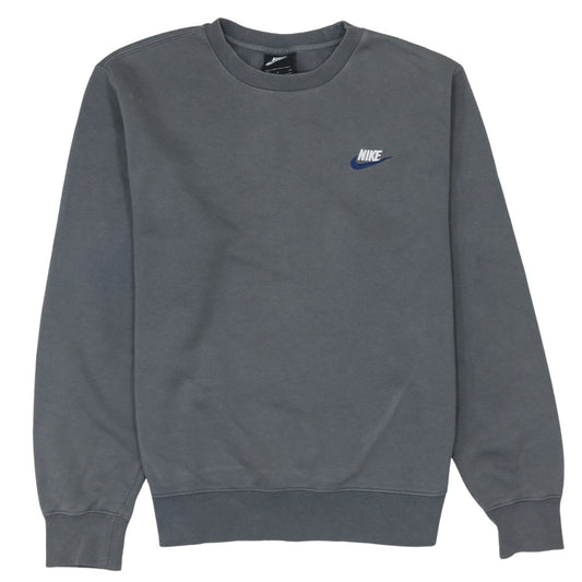 Nike Men's Grey Pullover Crew Neck Sweatshirt Size S
